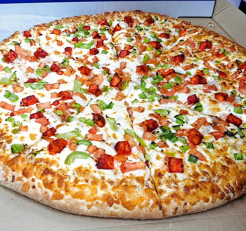 Tandoori Paneer Pizza at Great Canadian Pizza & Butter Chicken Hut Macleod Trail Calgary